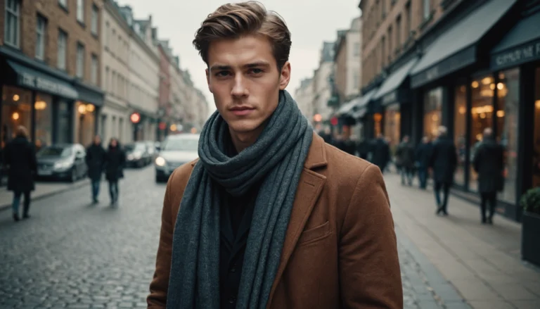 longue écharpe homme