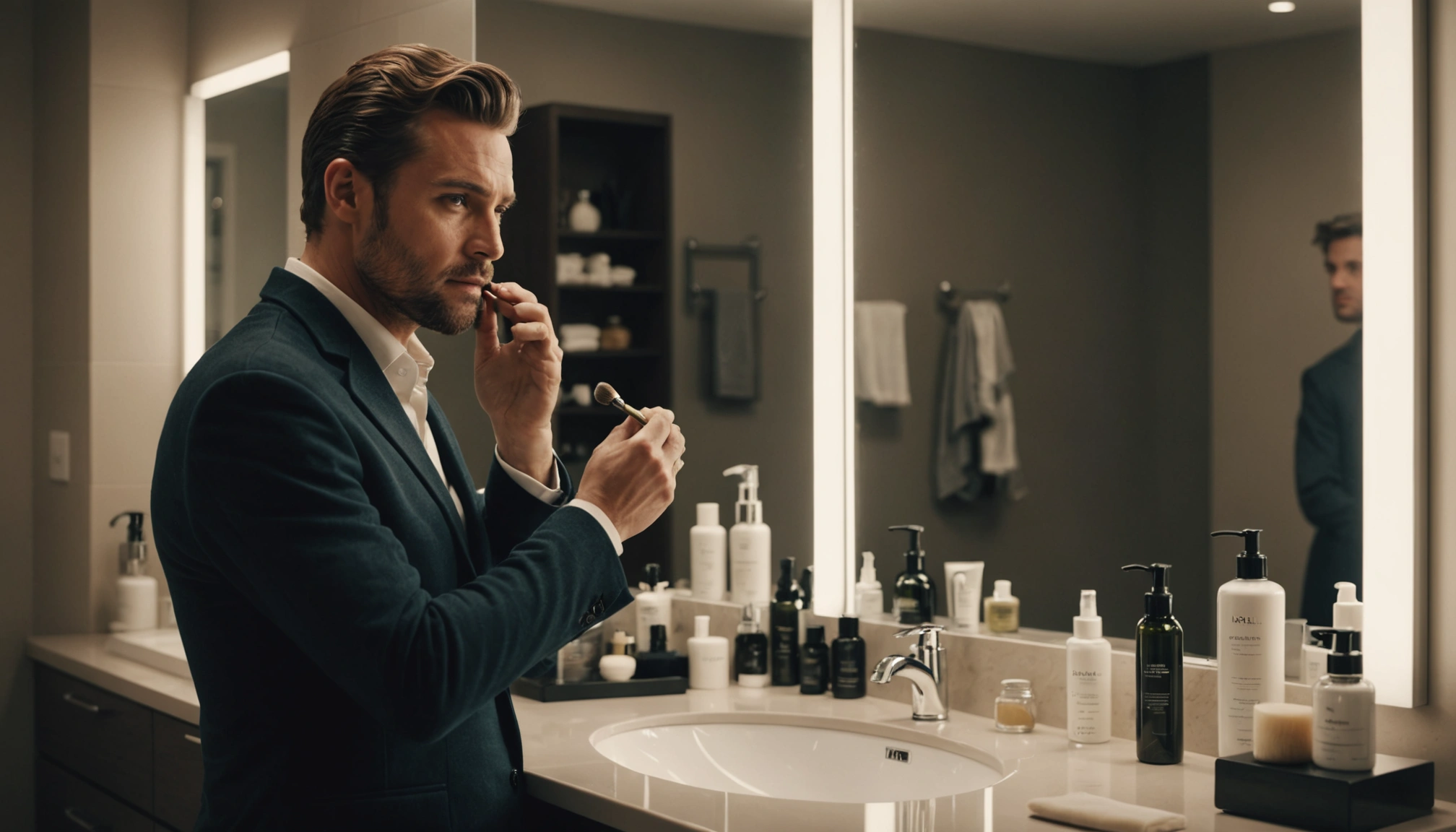 cire visage homme