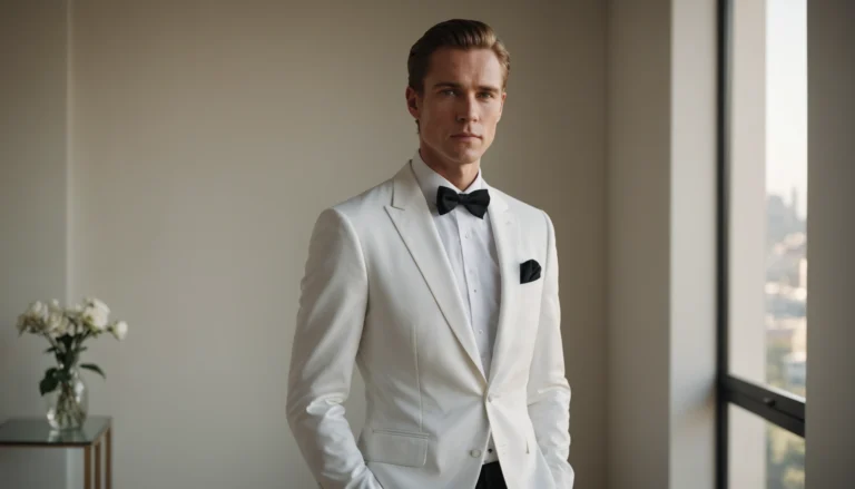 smoking blanc homme