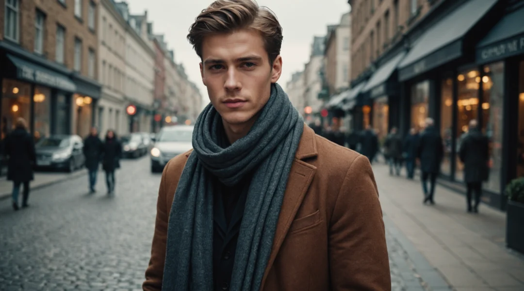 longue écharpe homme