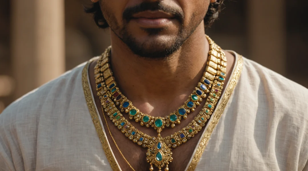 collier indien homme